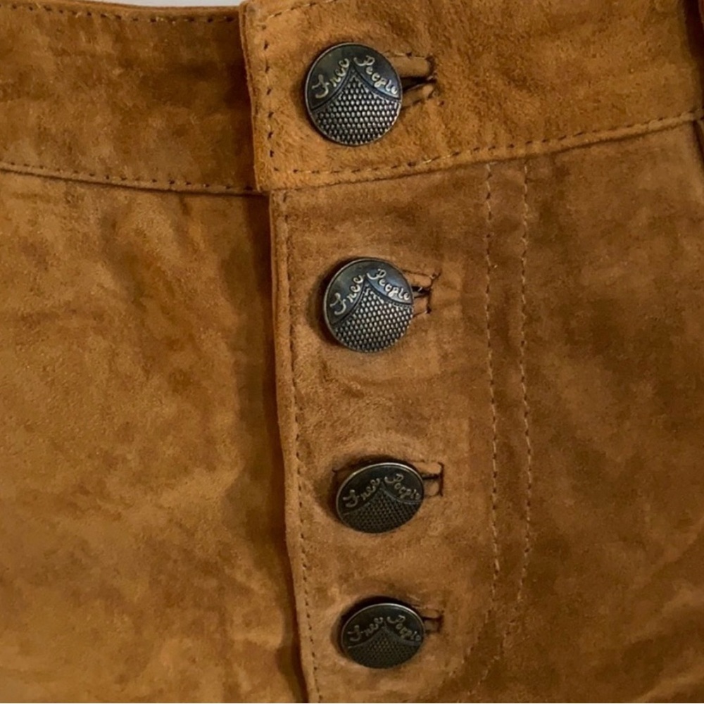 Free People Cheeky Goat Suede Micro Shorts - Western Boho Rave - Picture 8 of 8
